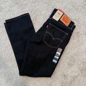Men’s Size 34x30 Levi’s 513 Slim Straight Jeans Blue Dark Wash